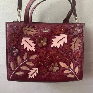 Rare Kate Spade Burgundy Embellished Purse